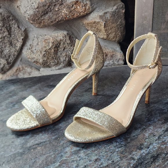 Kelley & Katie Kirstie Heels Gold/Silver Sparkle Size 6.5M - Picture 2 of 16